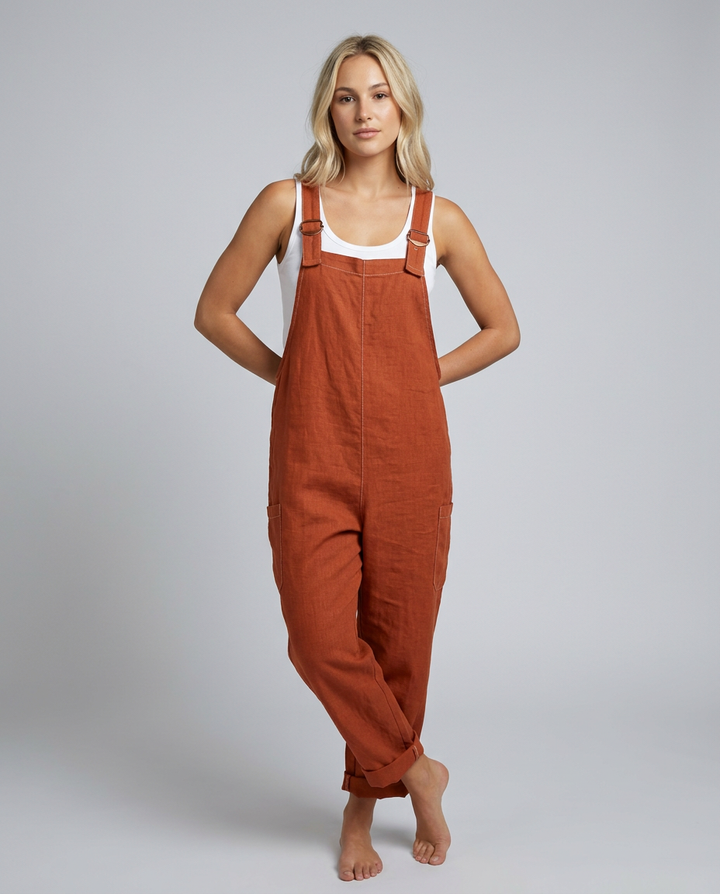 Coleen | Wide-Leg Jumpsuit with Adjustable Buckle Straps
