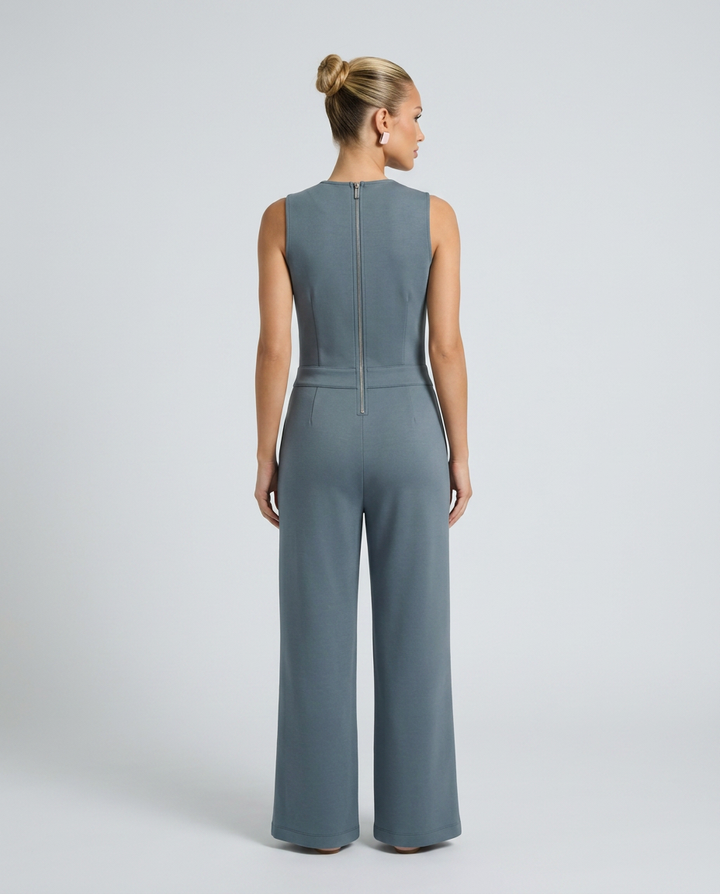 Susie | Sleeveless Jumpsuit with Tie Waist