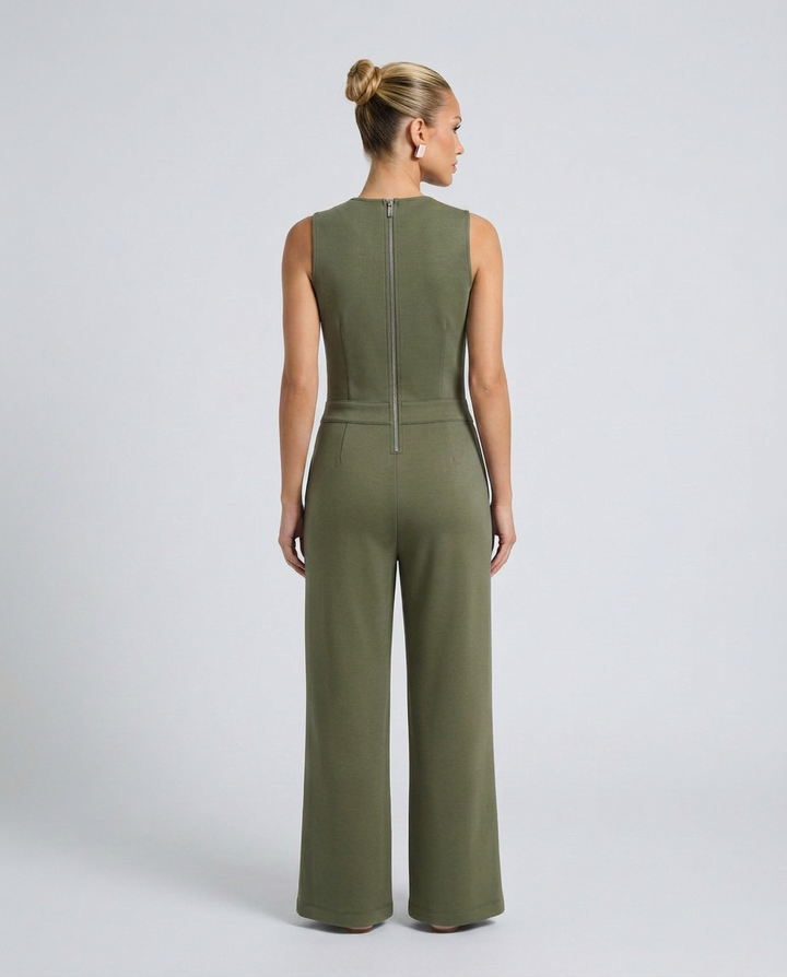 Susie | Sleeveless Jumpsuit with Tie Waist