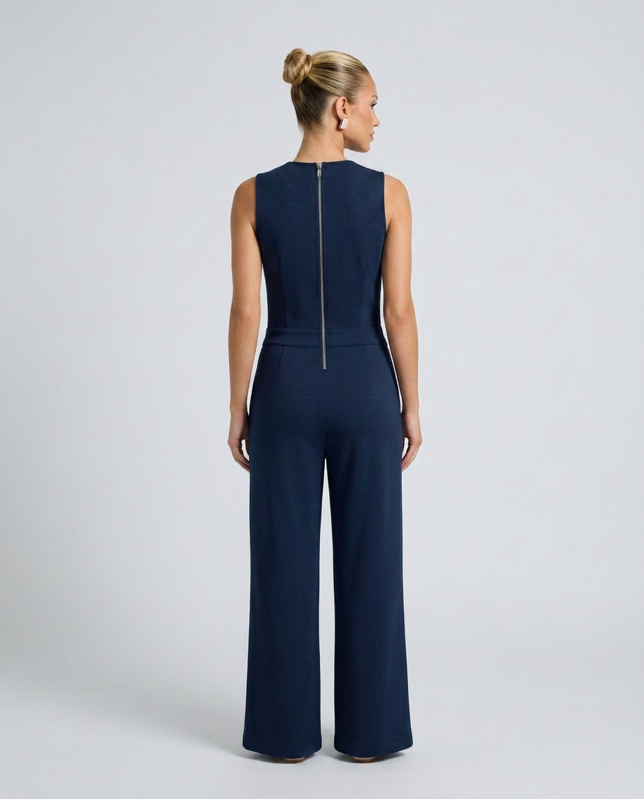 Susie | Sleeveless Jumpsuit with Tie Waist