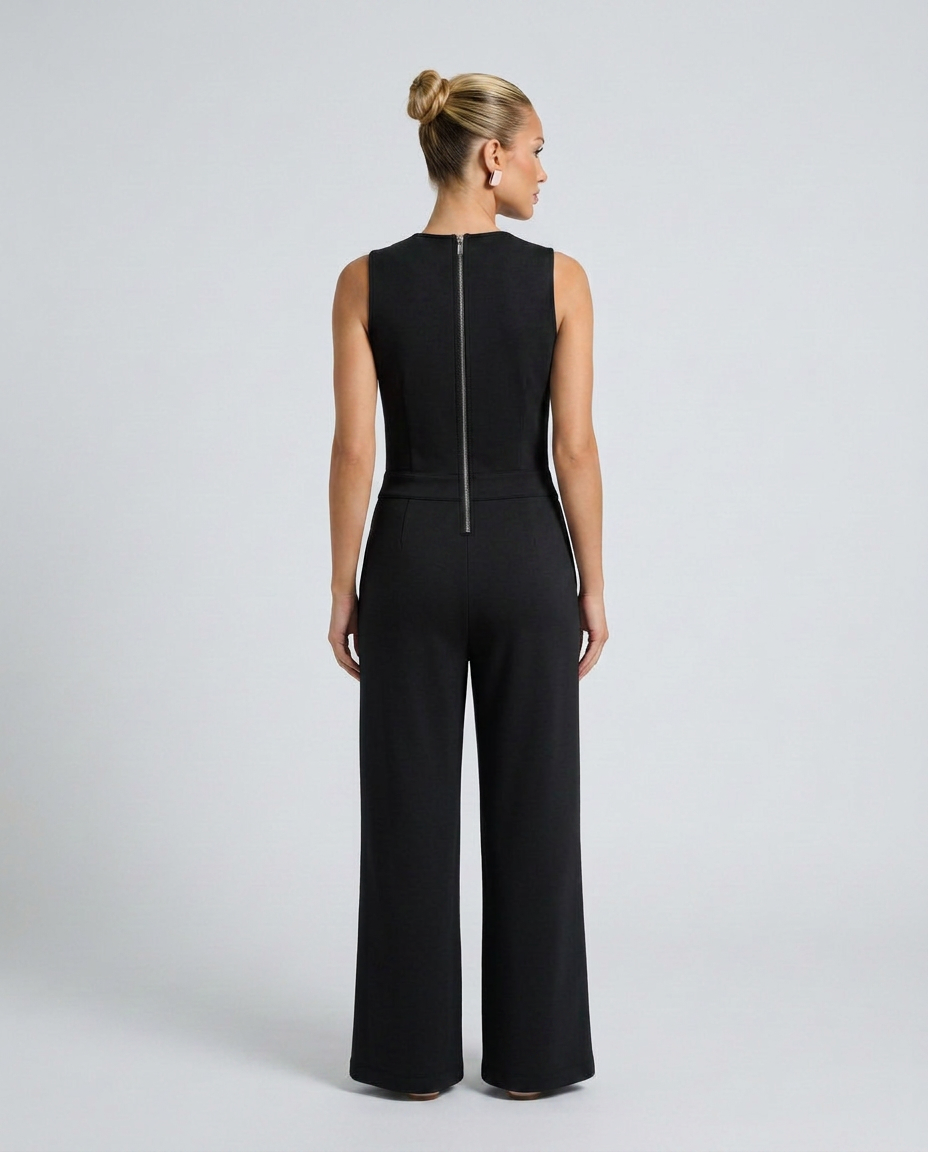 Susie | Sleeveless Jumpsuit with Tie Waist