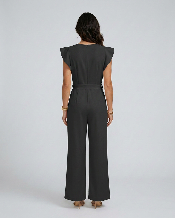Paige | Wide-Leg Jumpsuit with Ruffle Sleeves