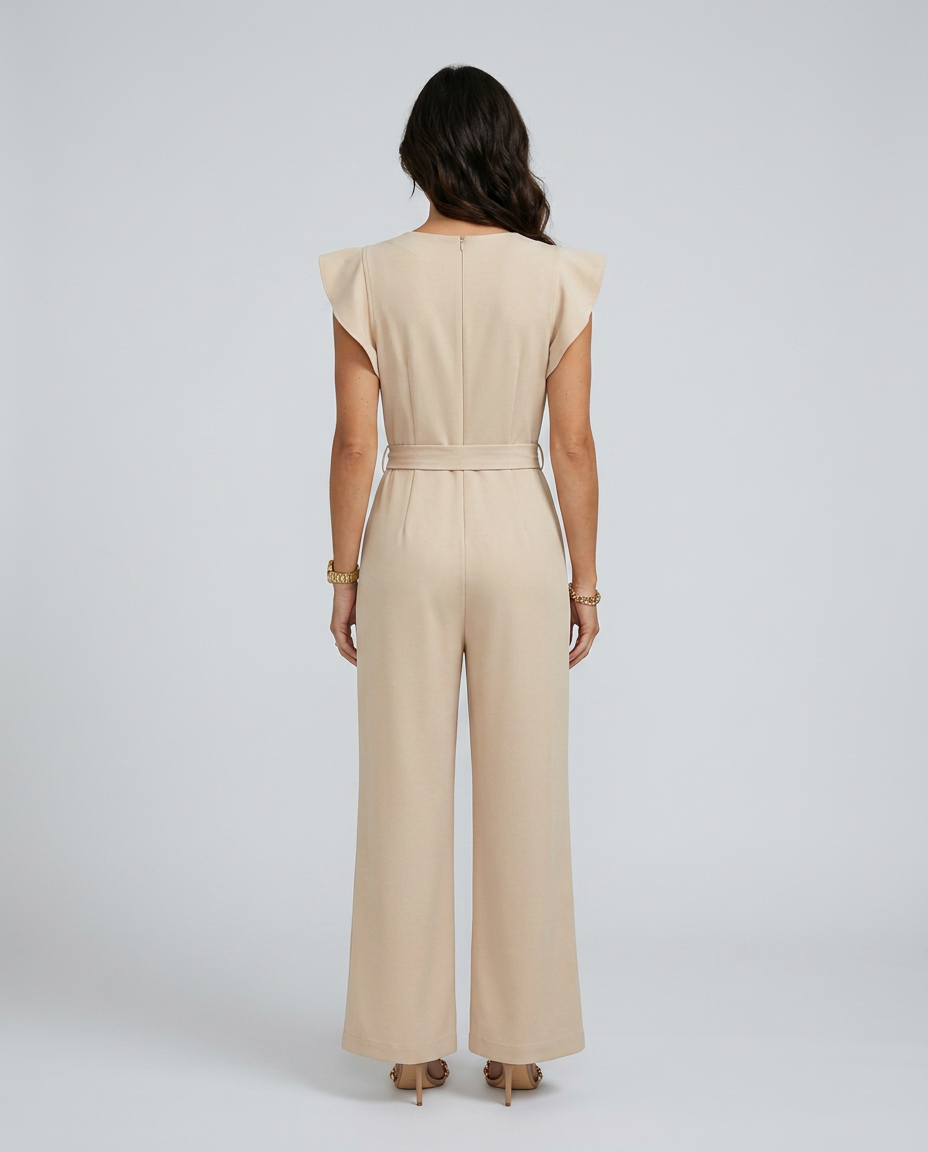 Paige | Wide-Leg Jumpsuit with Ruffle Sleeves