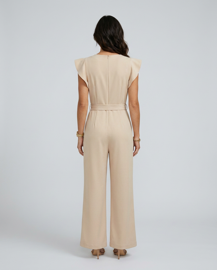 Paige | Wide-Leg Jumpsuit with Ruffle Sleeves