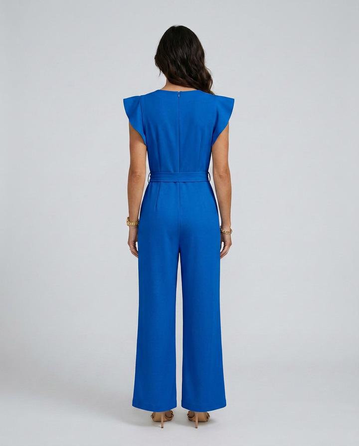 Paige | Wide-Leg Jumpsuit with Ruffle Sleeves