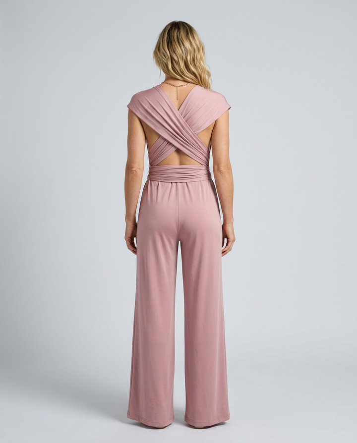 Karin | Wide-Leg Jumpsuit with Wrap Back