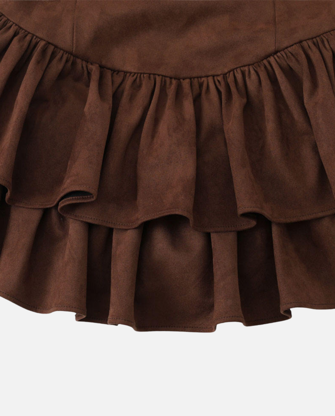 Skylar | Ruffled Mini Dress with Zipper Back