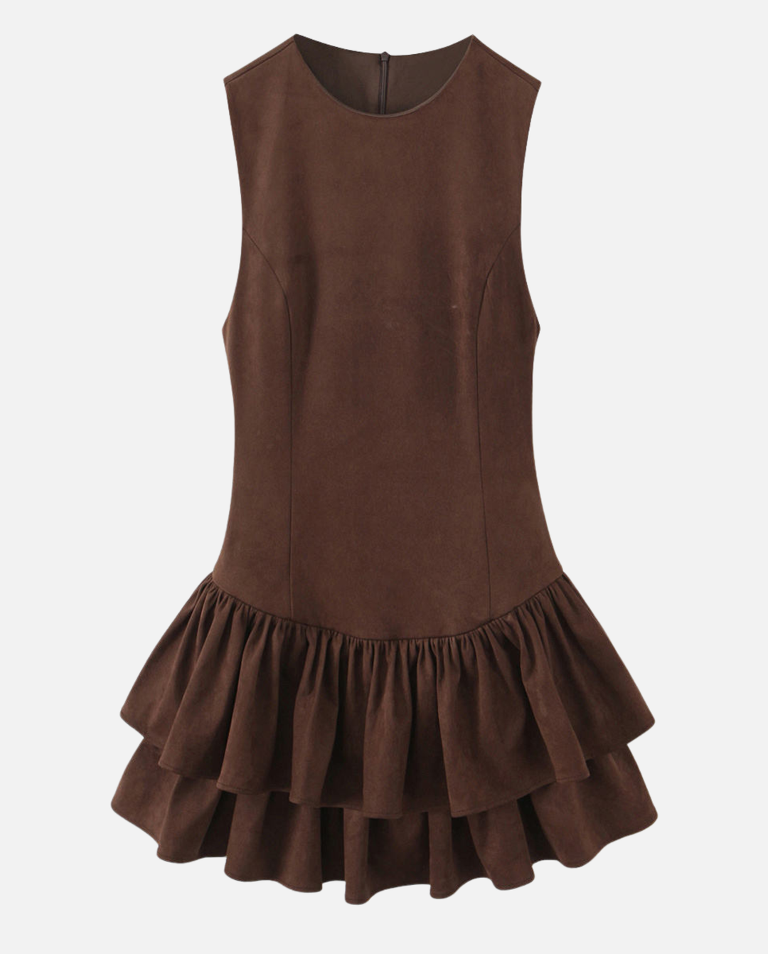 Skylar | Ruffled Mini Dress with Zipper Back