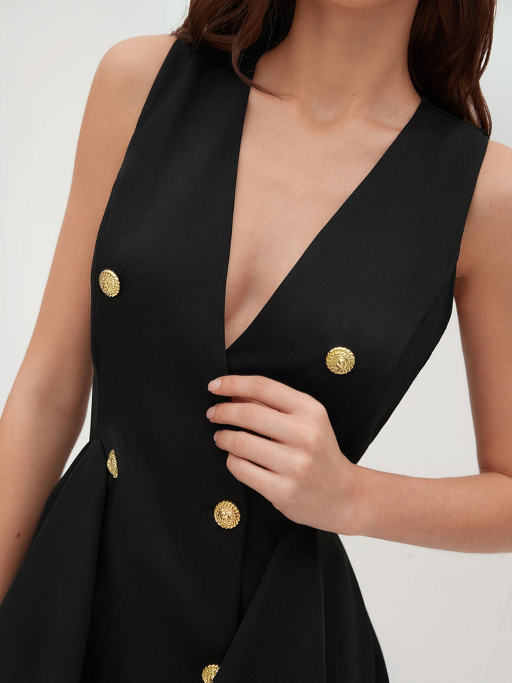 Camila | Mini Dress with Double-Breasted Design