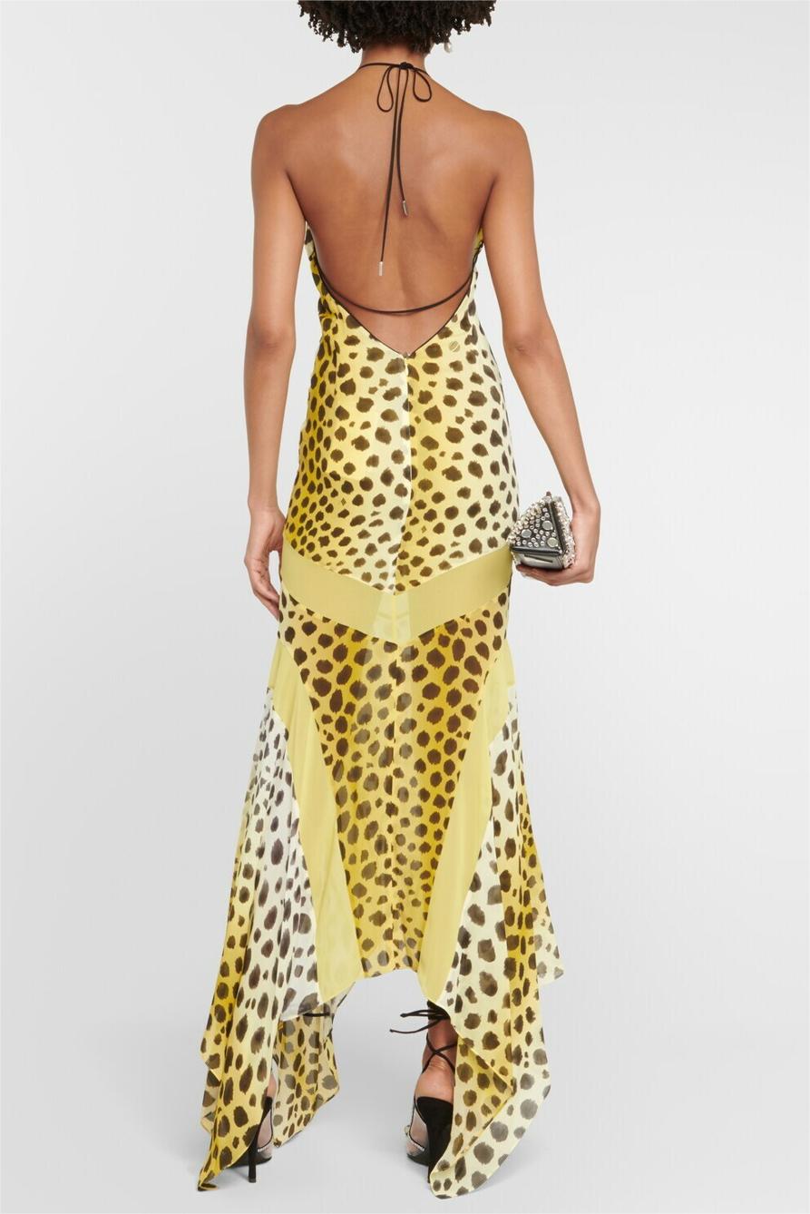 Tawny | Leopard Print Halter Neck Maxi Dress