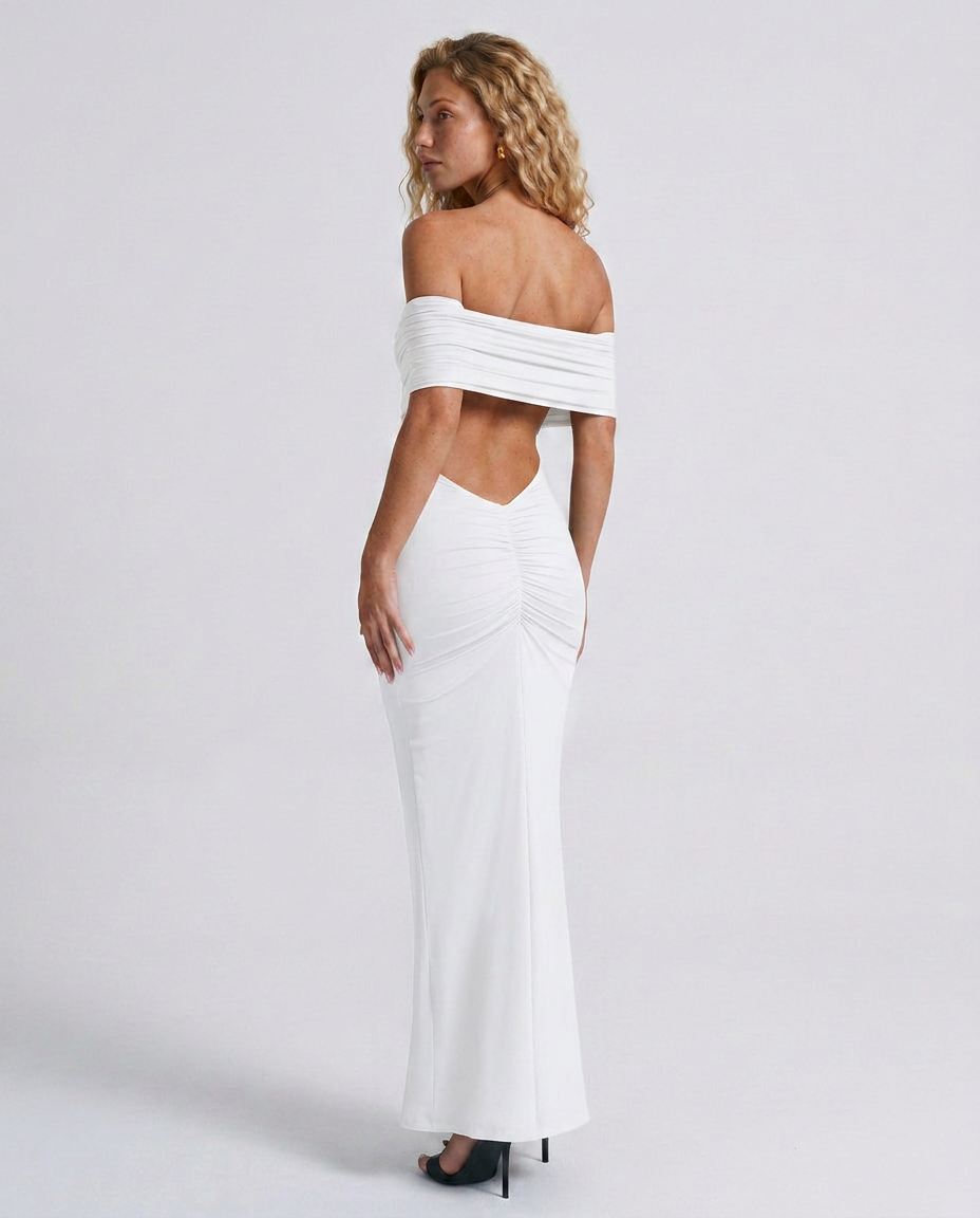 Allie | Off-Shoulder Bodycon Maxi Dress