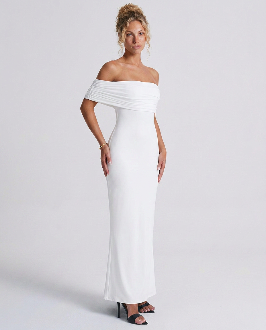 Allie | Off-Shoulder Bodycon Maxi Dress