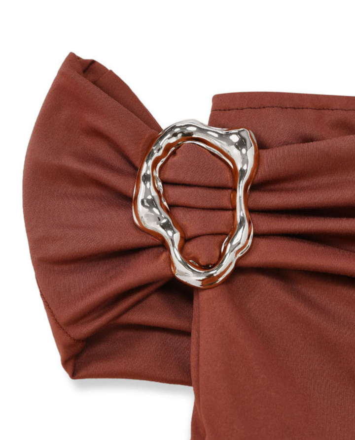 Mila | One-Shoulder Buckle Wide-Leg Jumpsuit