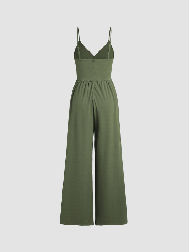 Jasmine | V-neck Cami Wide Leg Jumpsuit