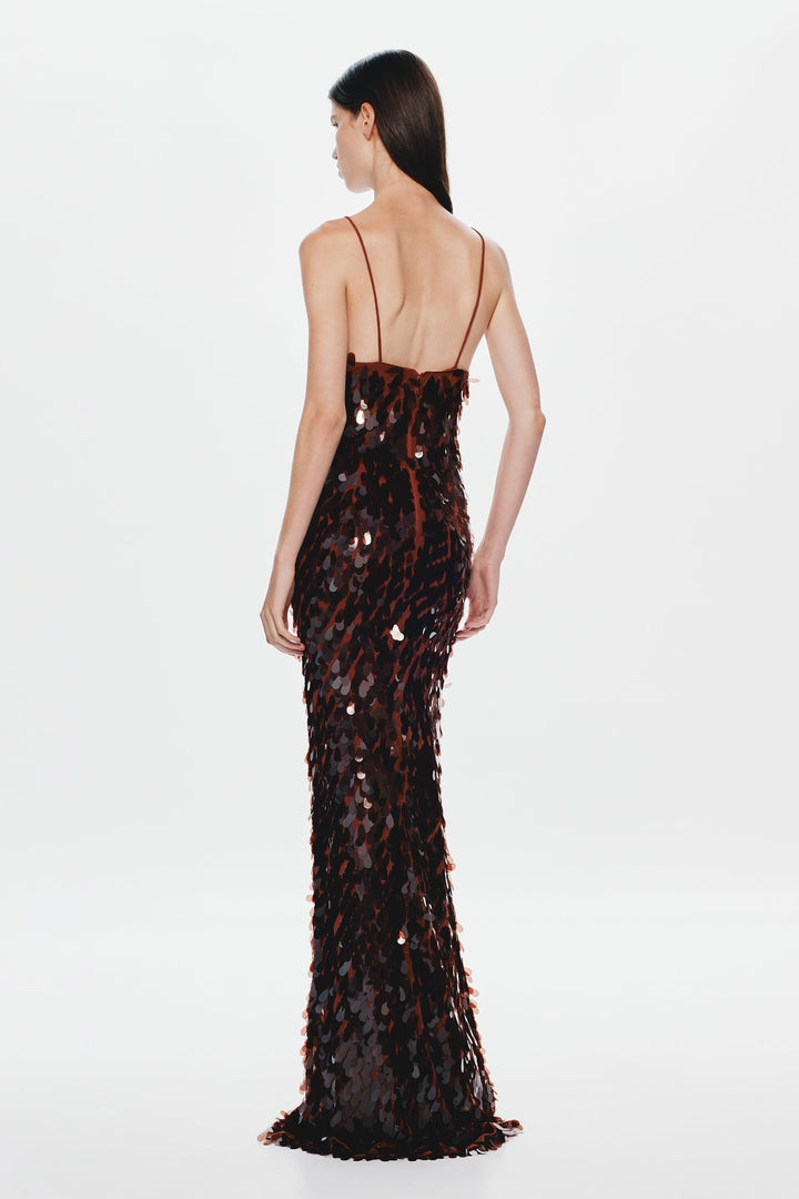 Kira | Sequin V-Neck Sleeveless Maxi Dress