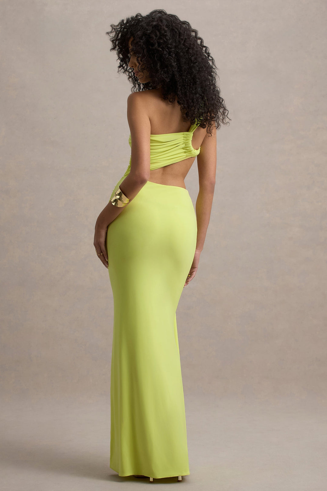 Ada | Asymmetric Cut-Out One-Shoulder Maxi Dress