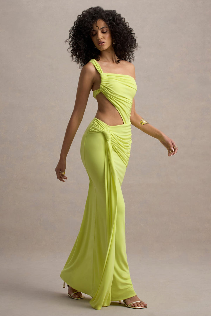 Ada | Asymmetric Cut-Out One-Shoulder Maxi Dress