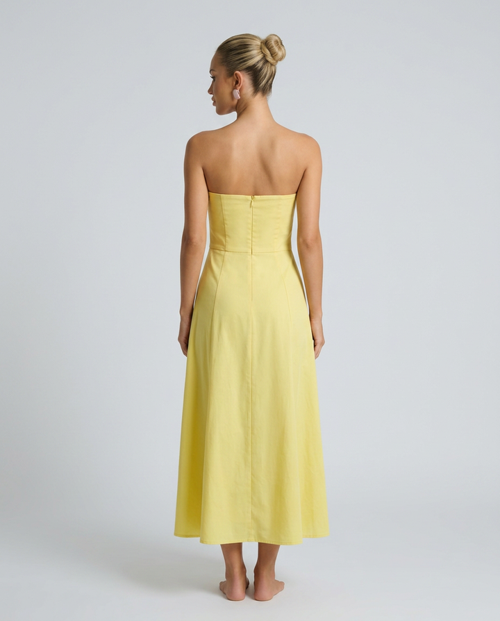 Anne | Romantic Midi with Bustier &amp; A-Line Skirt