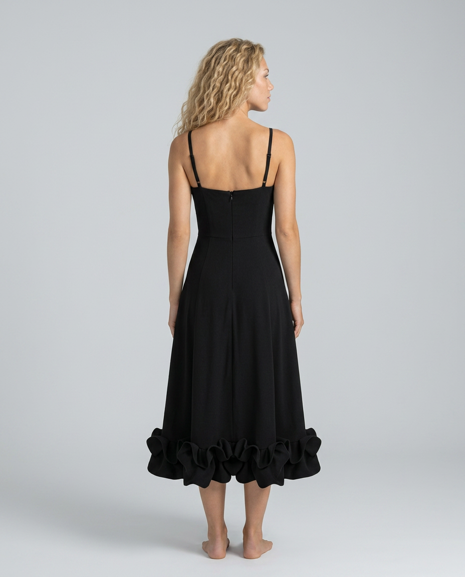 Reina | Ruffle Midi Party Dress