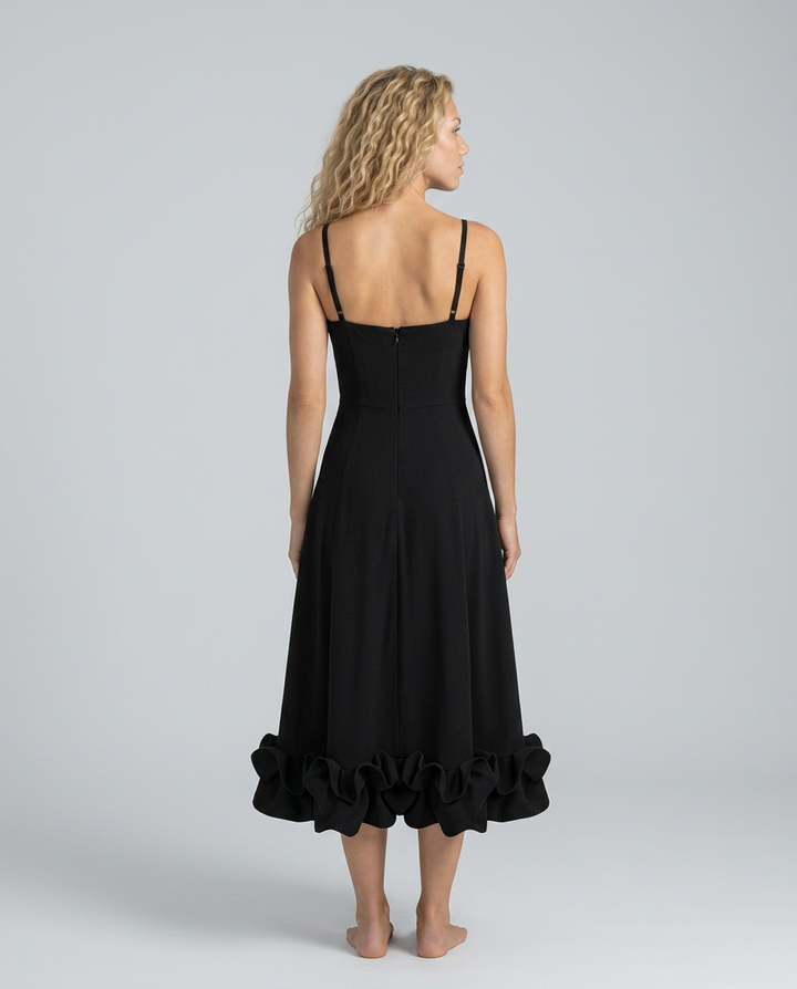 Reina | Ruffle Midi Party Dress