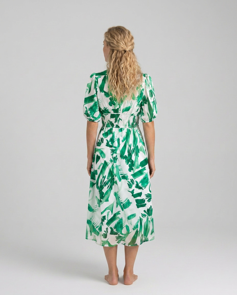 Ivy | Floral Print Flowing Midi