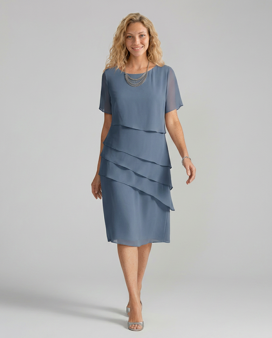 Wren | Tiered Midi Flutter Sleeve
