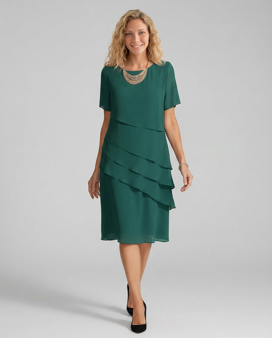 Wren | Tiered Midi Flutter Sleeve