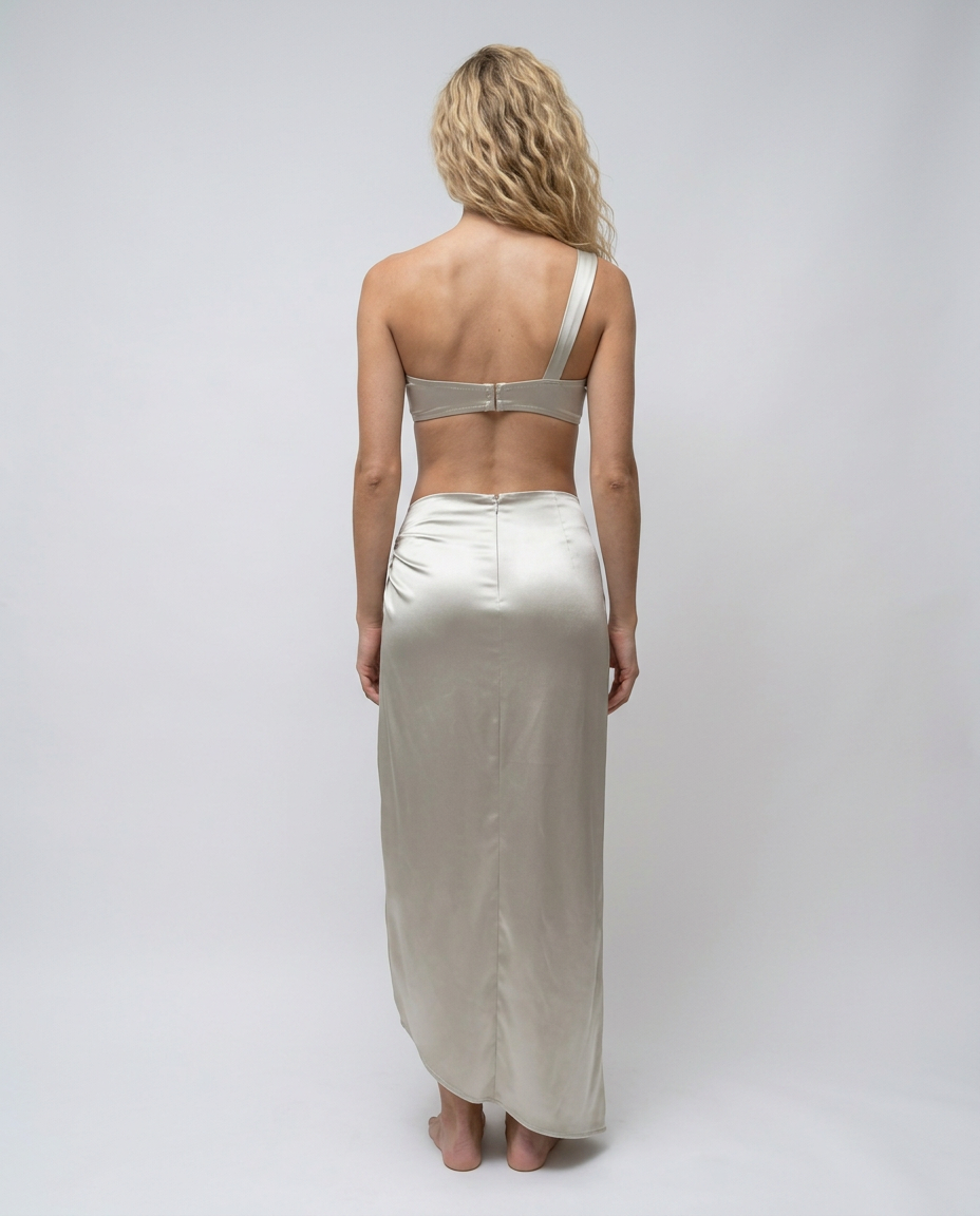 Goldie | Three-Piece Cut-Out Midi Set with Gold Detail