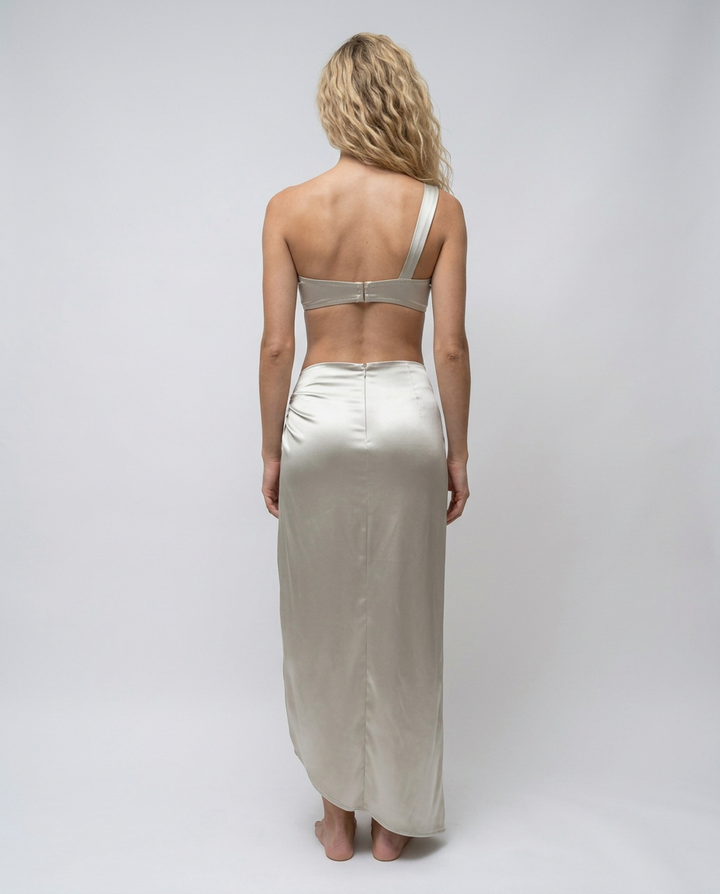 Goldie | Three-Piece Cut-Out Midi Set with Gold Detail