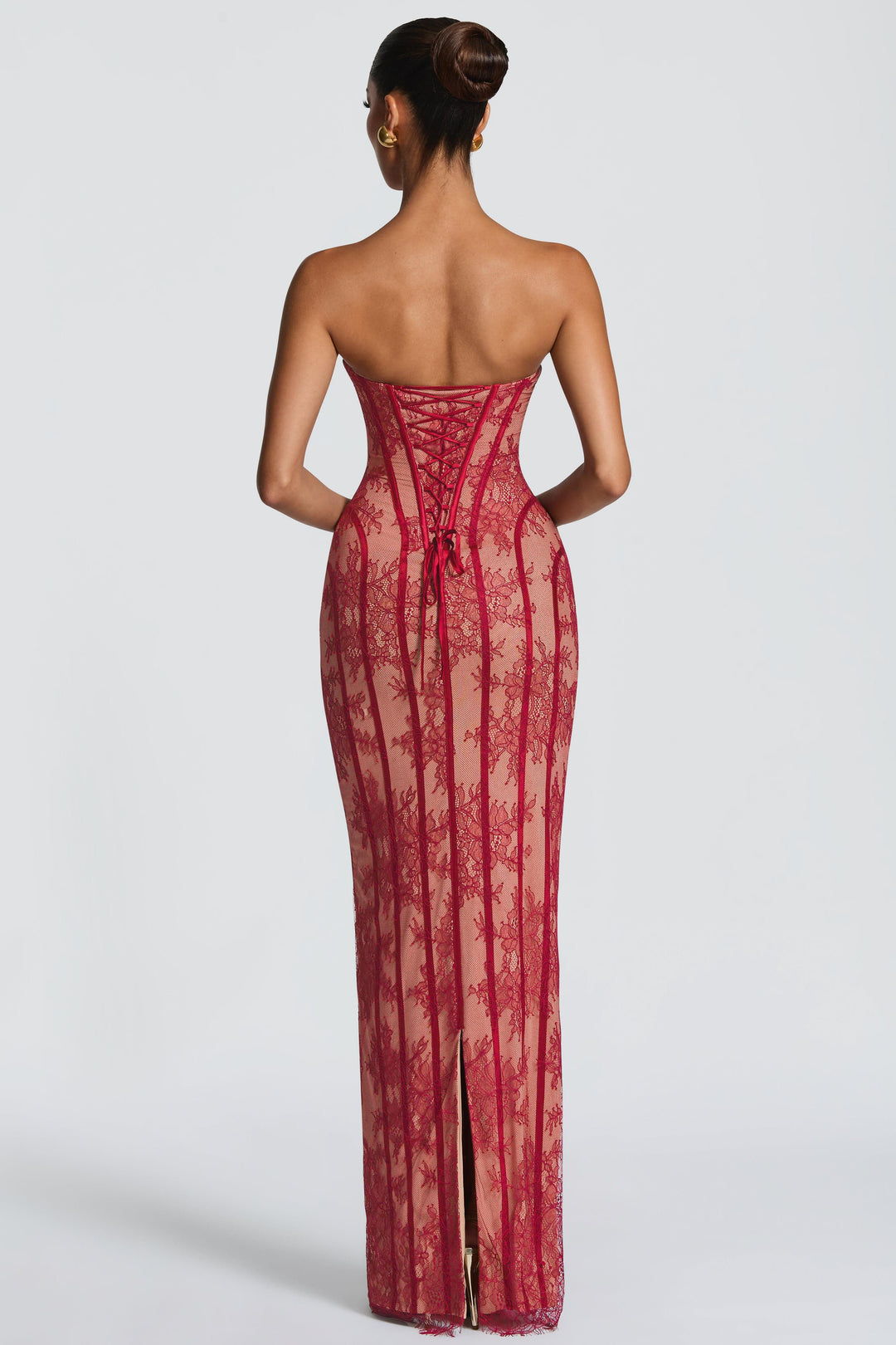 Juliette | Off-Shoulder Lace Sweetheart Maxi Dress