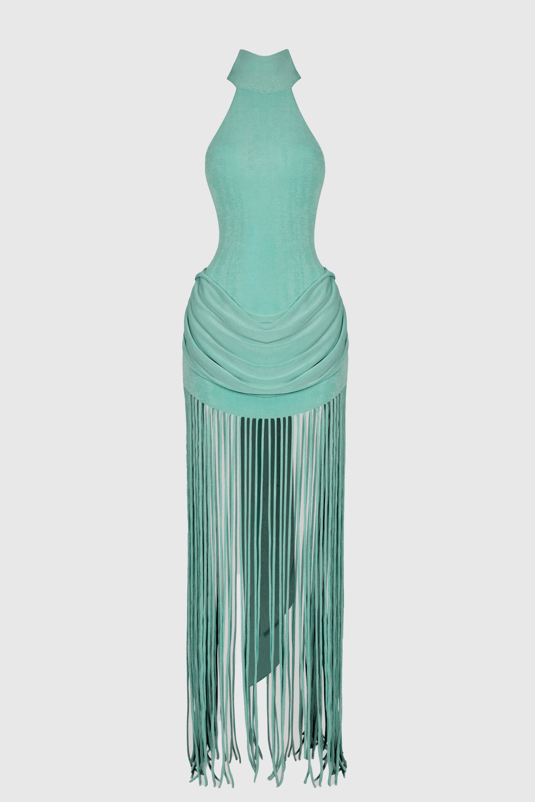 Halina | Tassel Halter Neck Maxi Dress