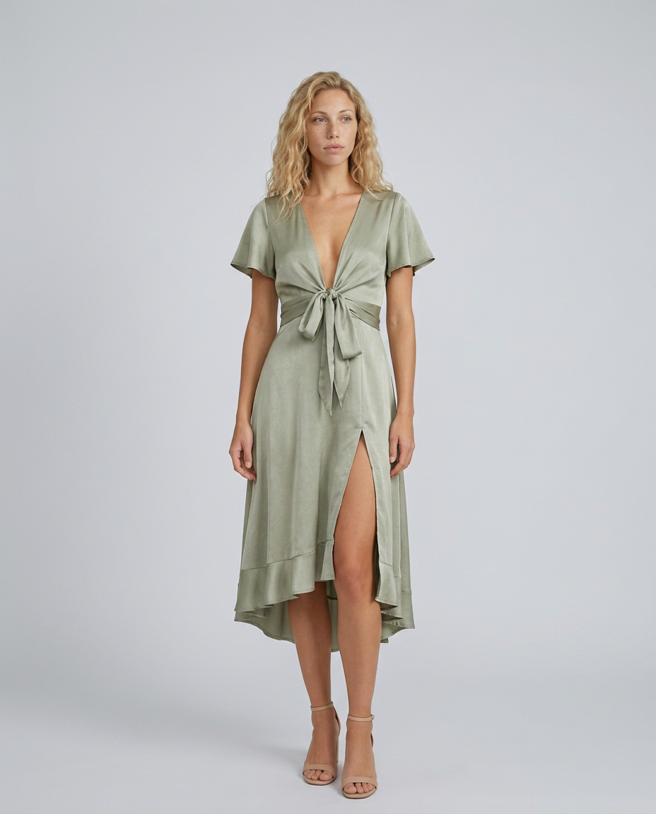 Luna | Midi-Length Flowing Vintage Cocktail Dress