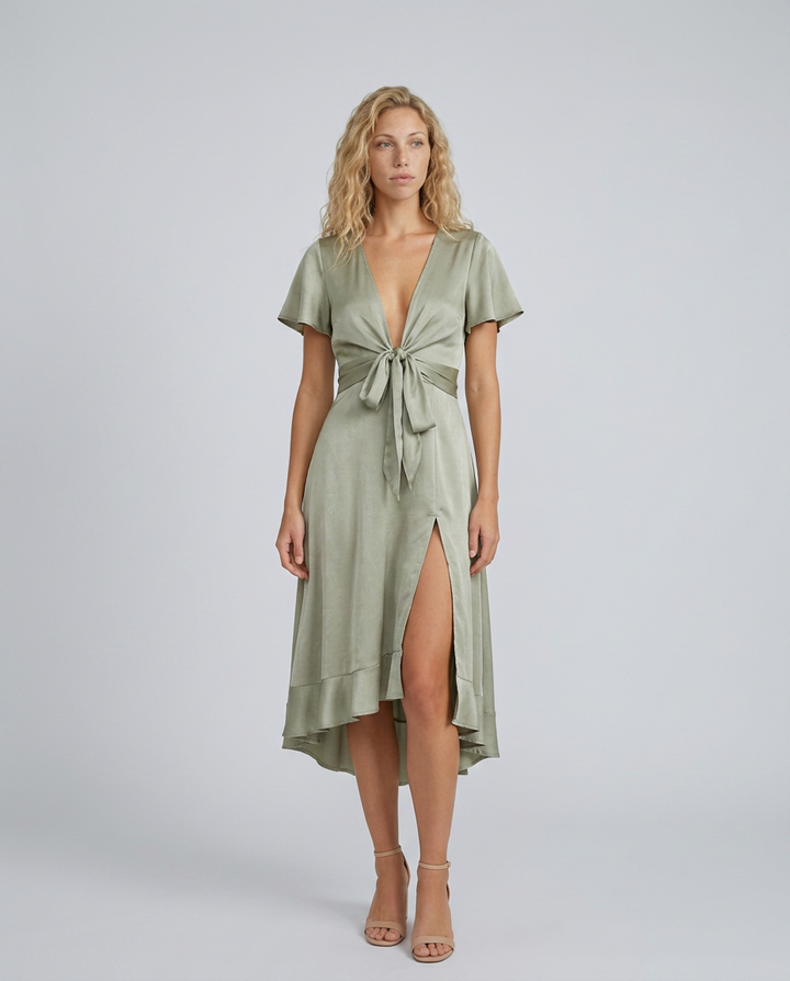 Luna | Midi-Length Flowing Vintage Cocktail Dress