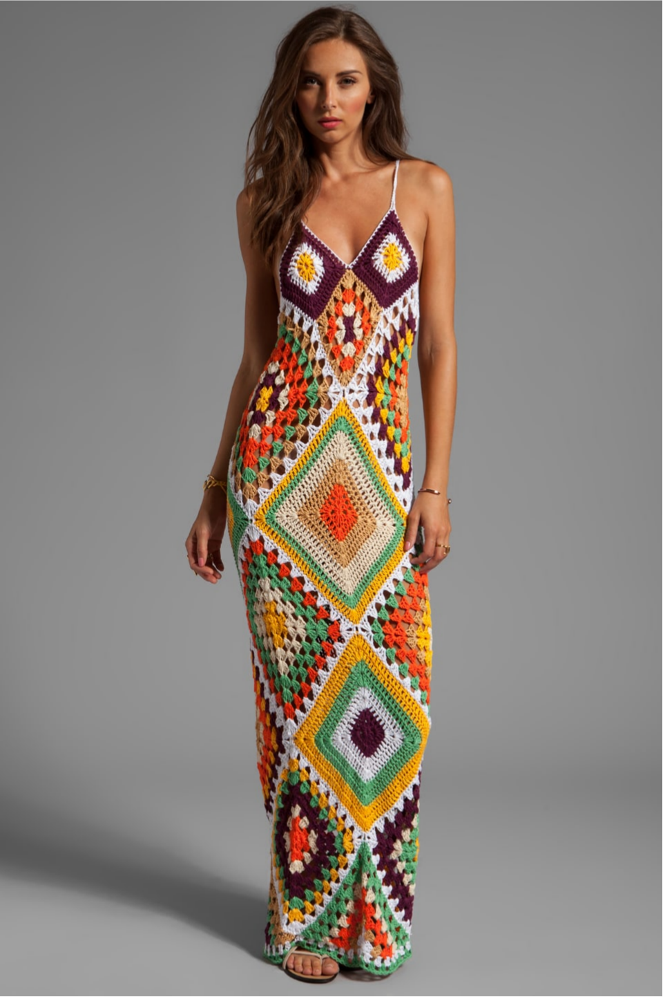 Orla | Crochet Cut-Out Slip Maxi Dress