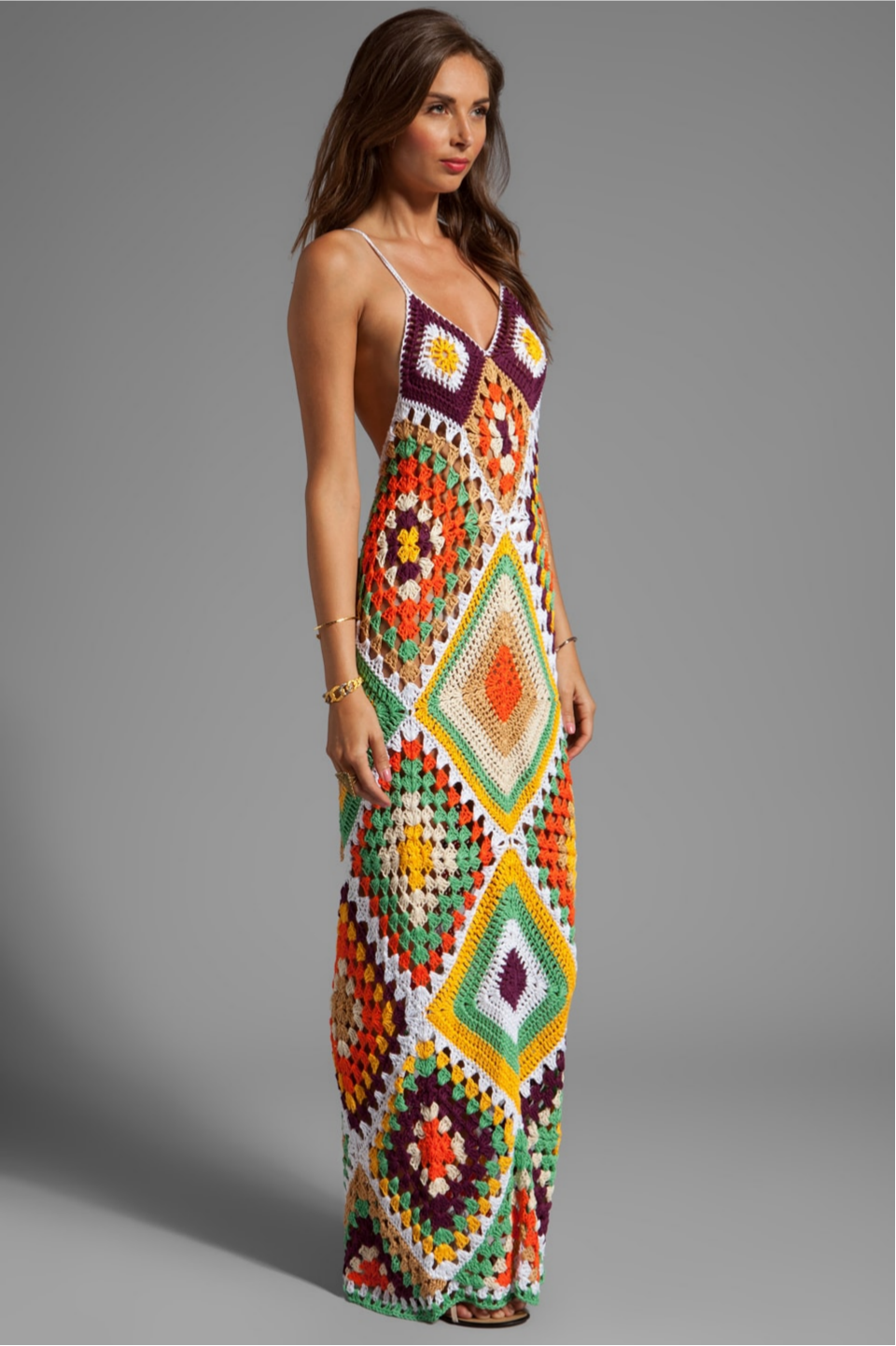 Orla | Crochet Cut-Out Slip Maxi Dress