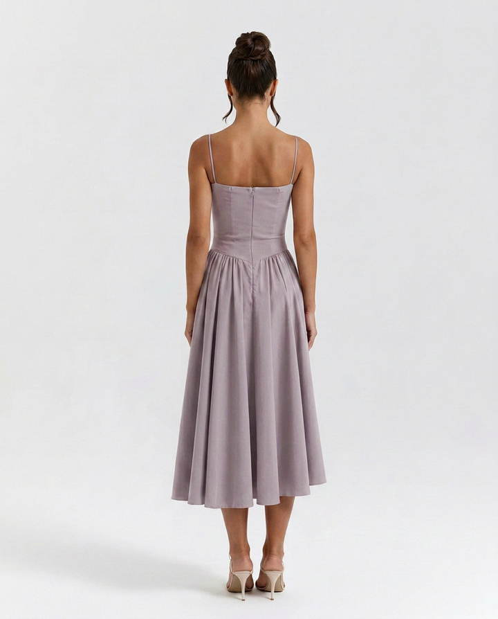Odette | Corset Midi Cocktail Dress
