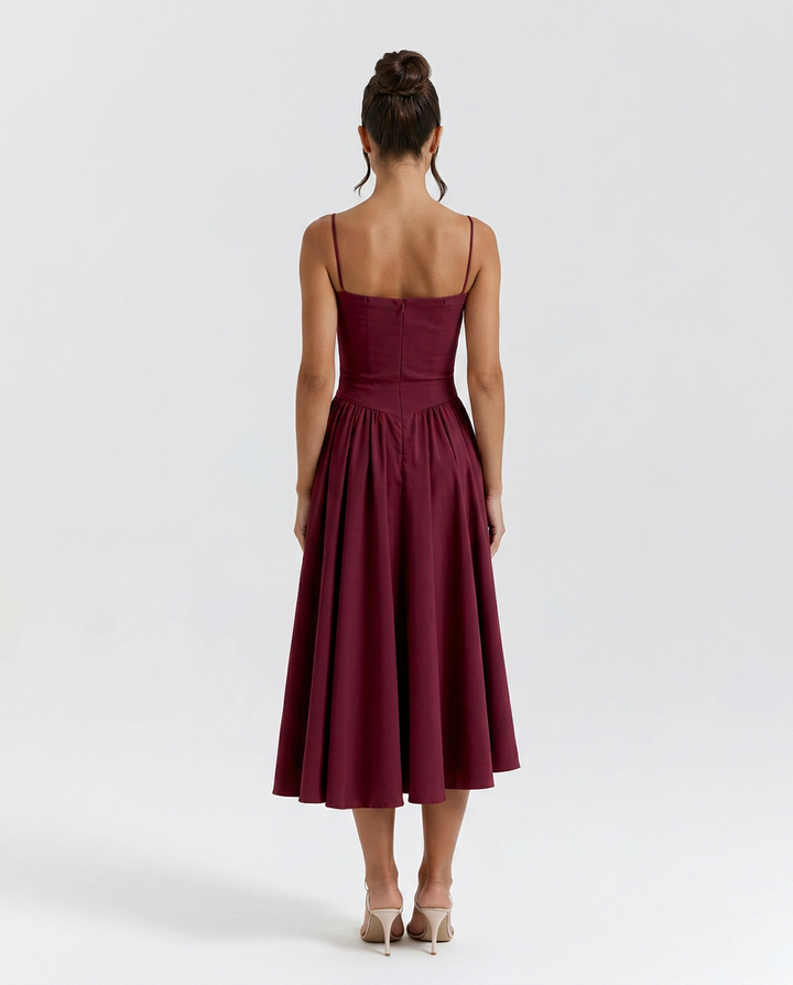 Odette | Corset Midi Cocktail Dress