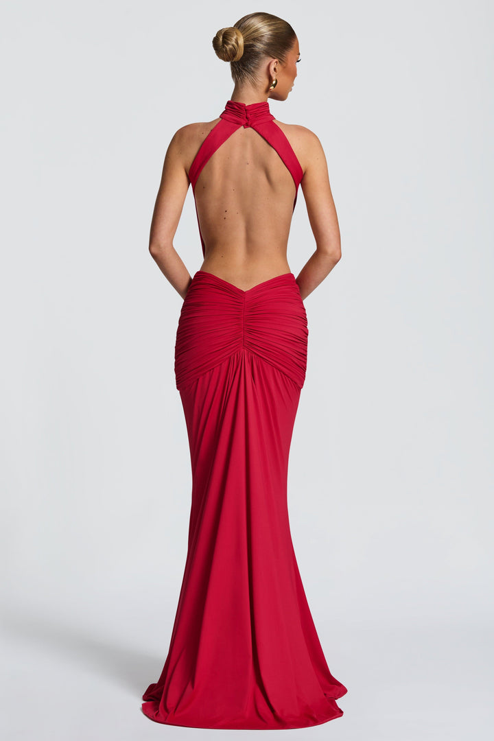 Paige | Gathered Backless Maxi Dress