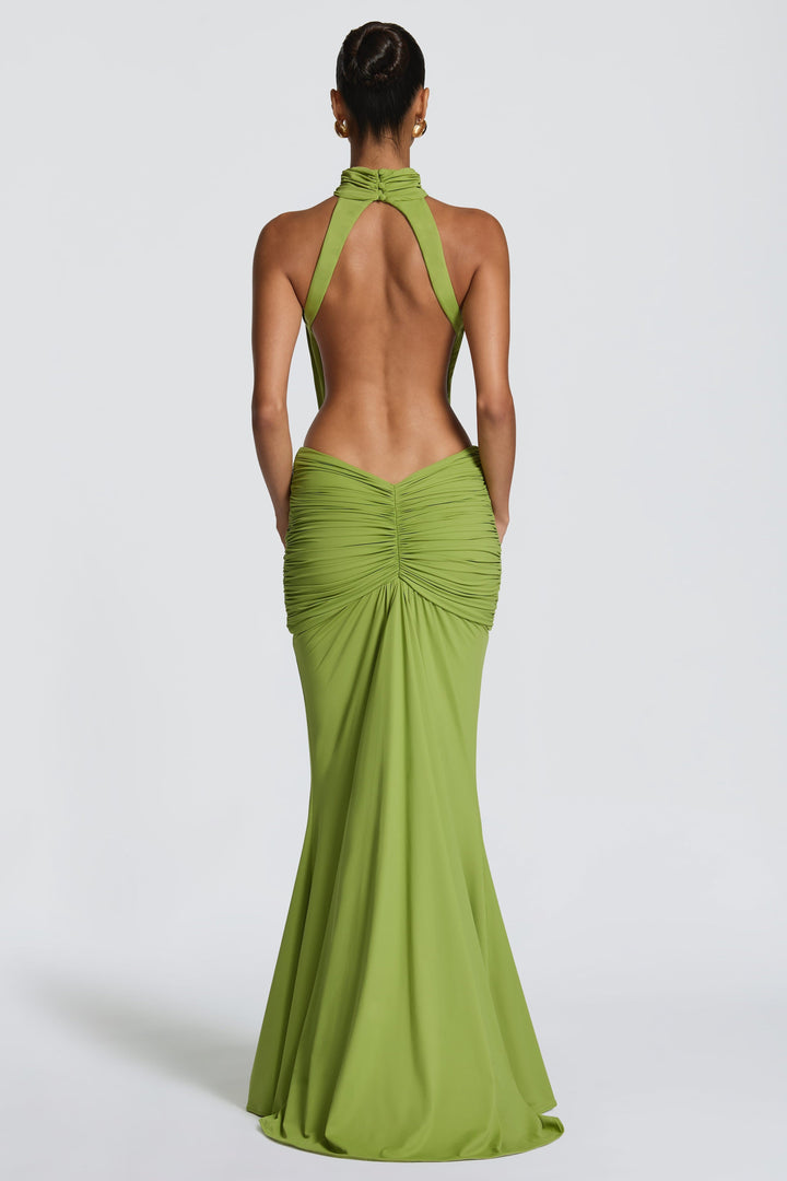 Paige | Gathered Backless Maxi Dress