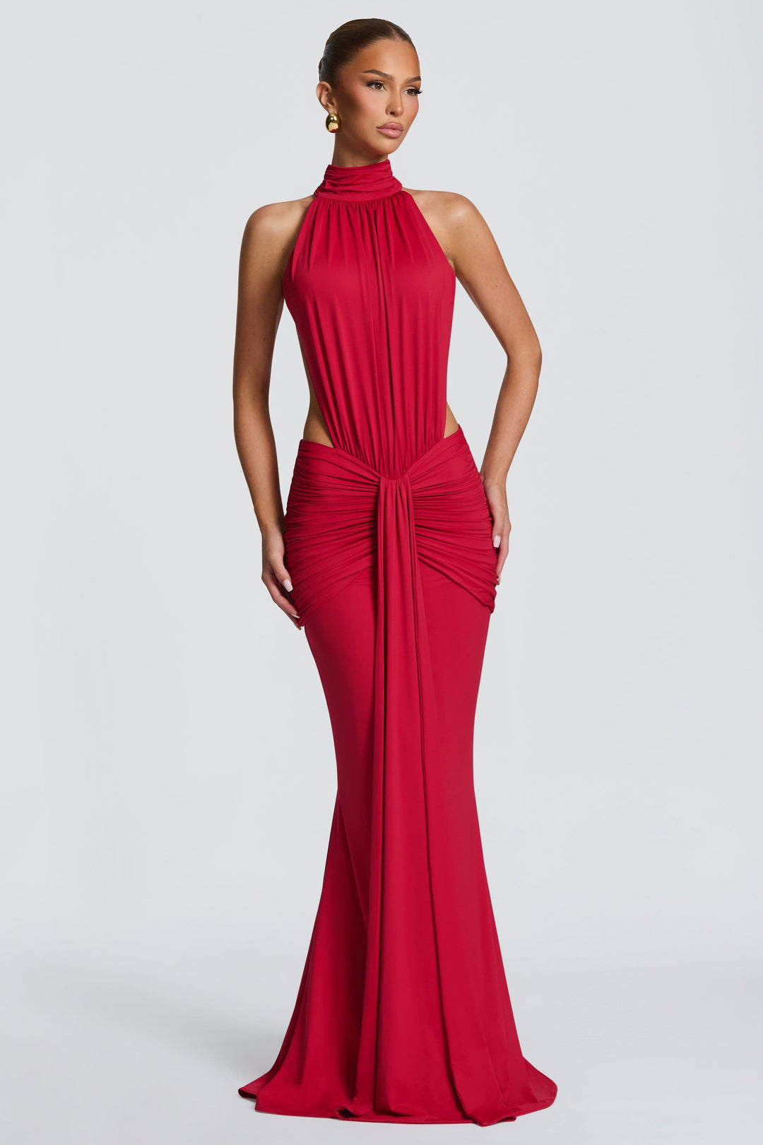 Paige | Gathered Backless Maxi Dress