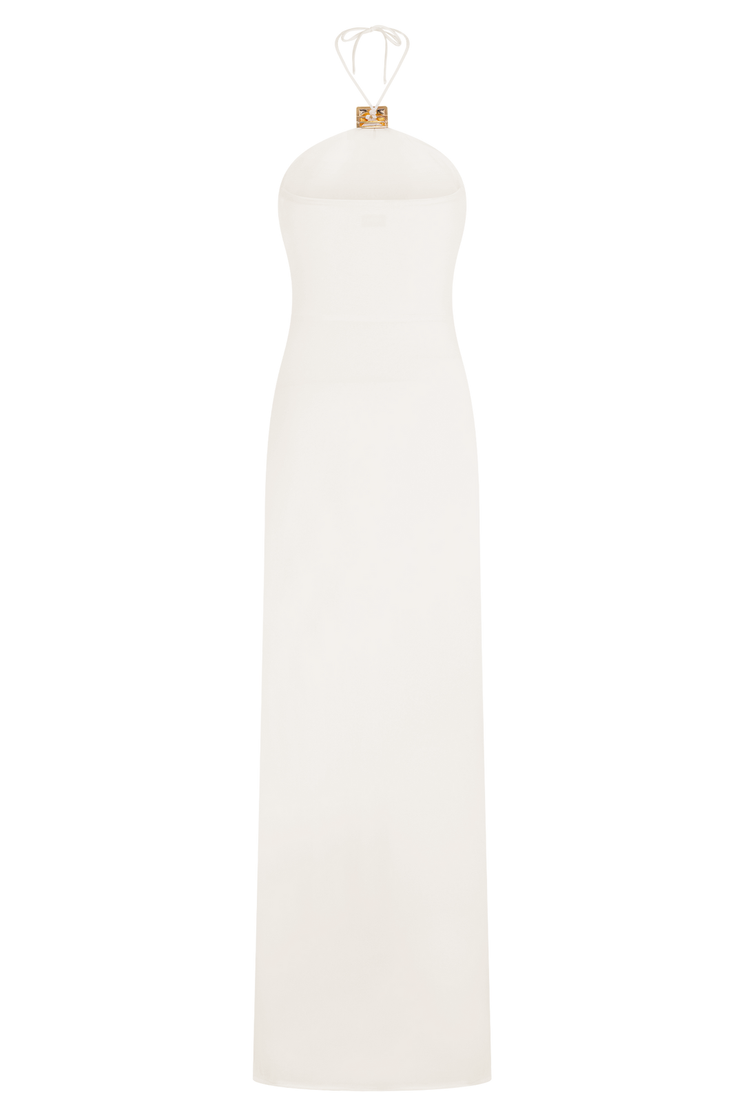 Amara | Metal Detail Halter Neck Maxi Dress