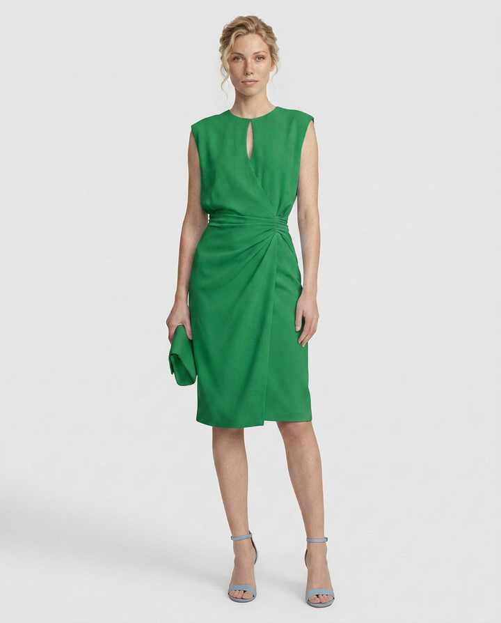 Vera | Retro High Waist Midi Dress