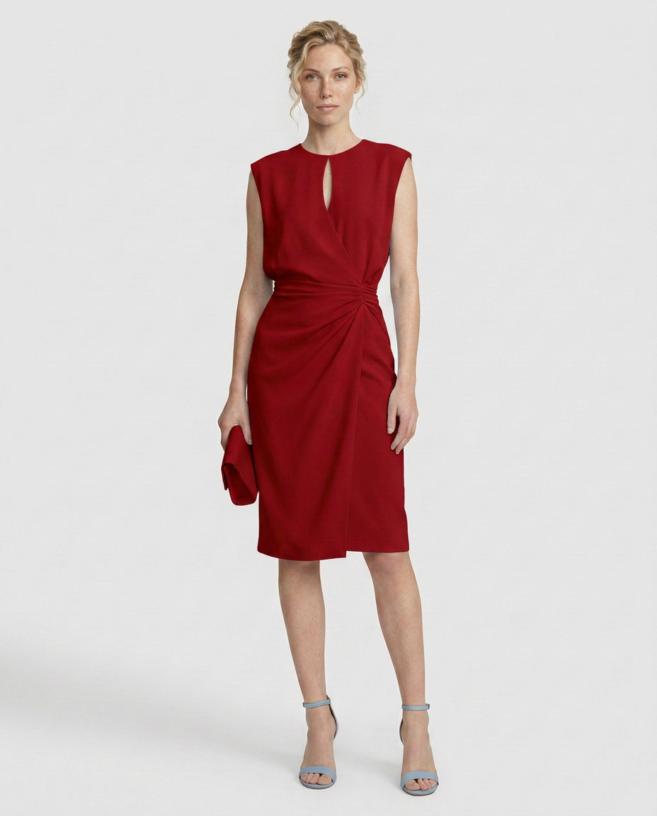 Vera | Retro High Waist Midi Dress