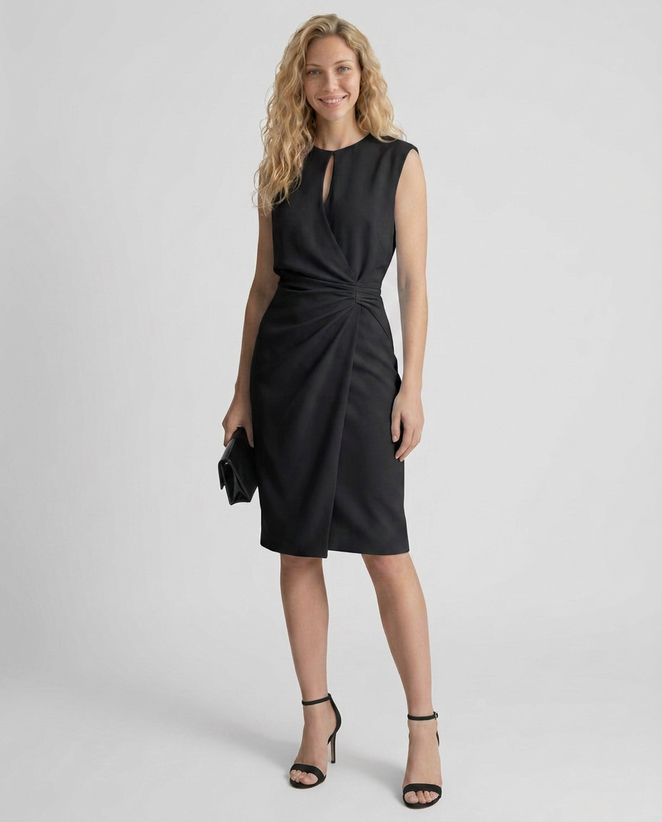 Vera | Retro High Waist Midi Dress