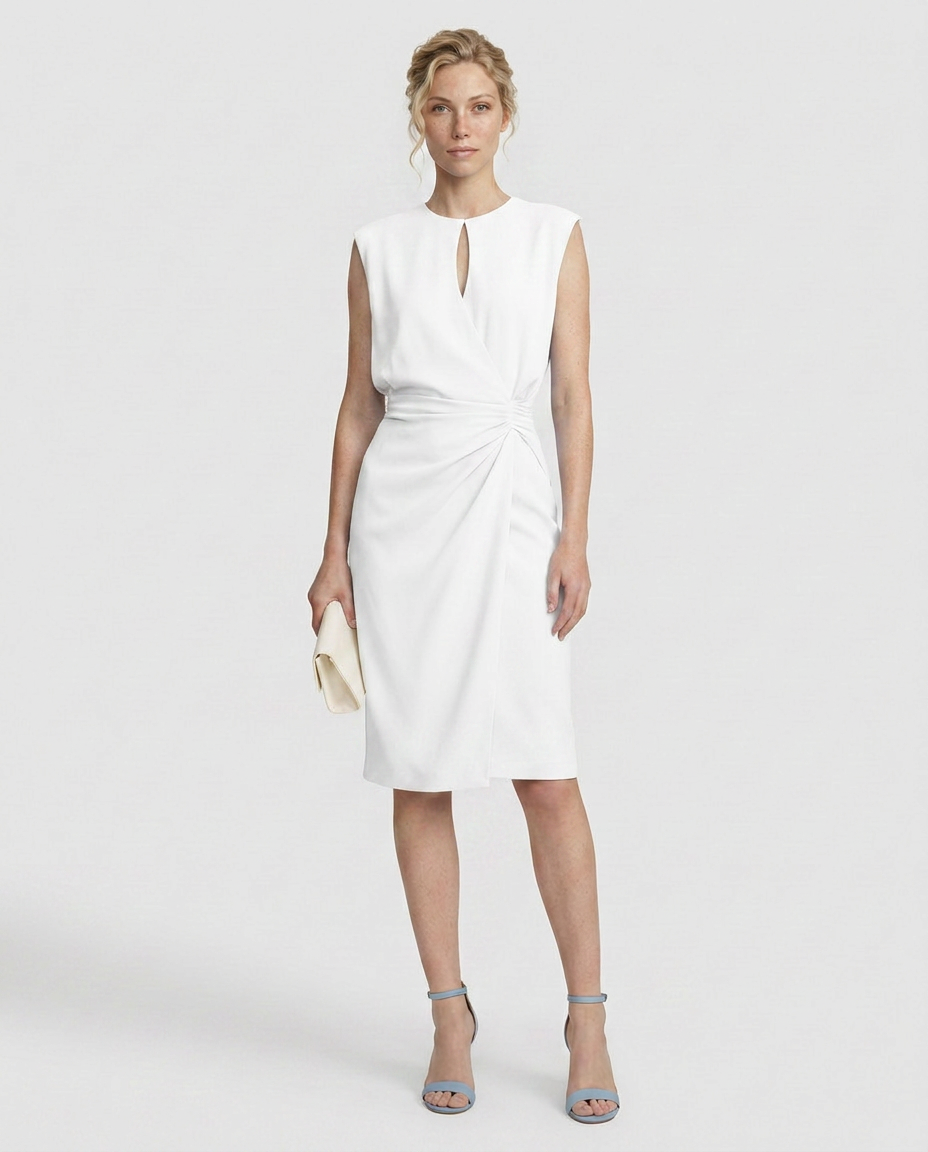 Vera | Retro High Waist Midi Dress
