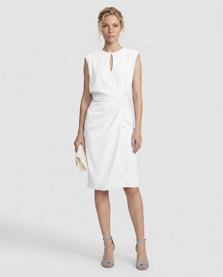 Vera | Retro High Waist Midi Dress
