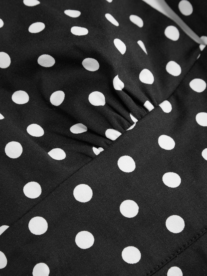 Emilia | Halter Neck Polka Dot Backless Mini Dress