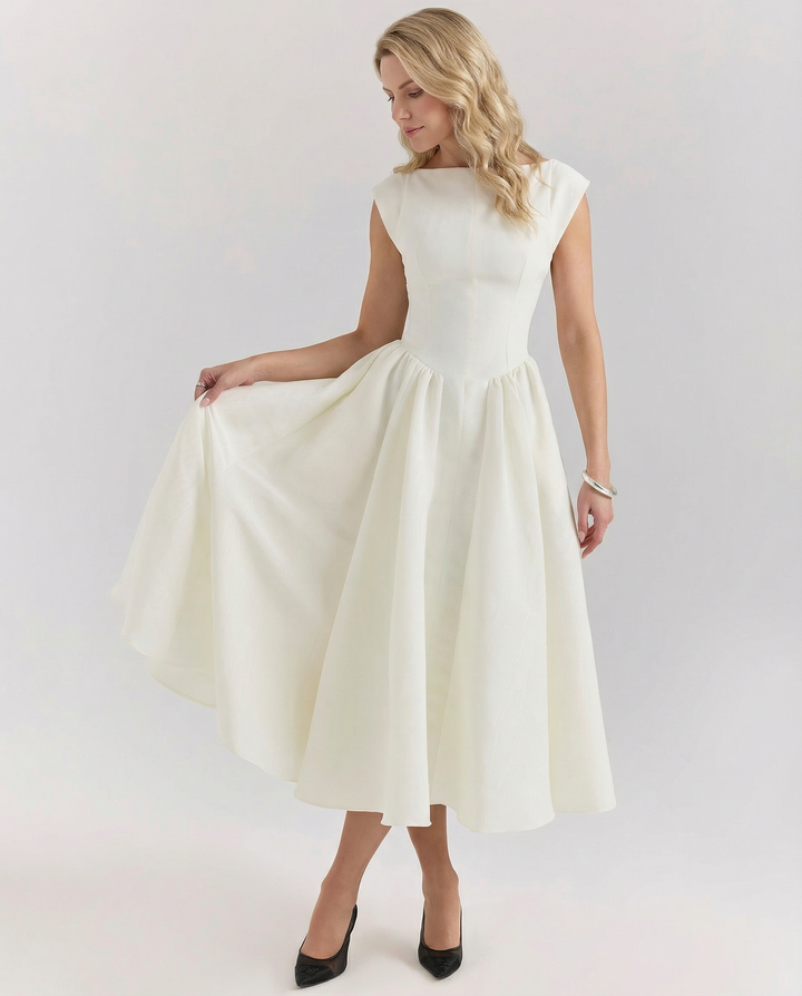 Hazel | Open-Back Midi Dress