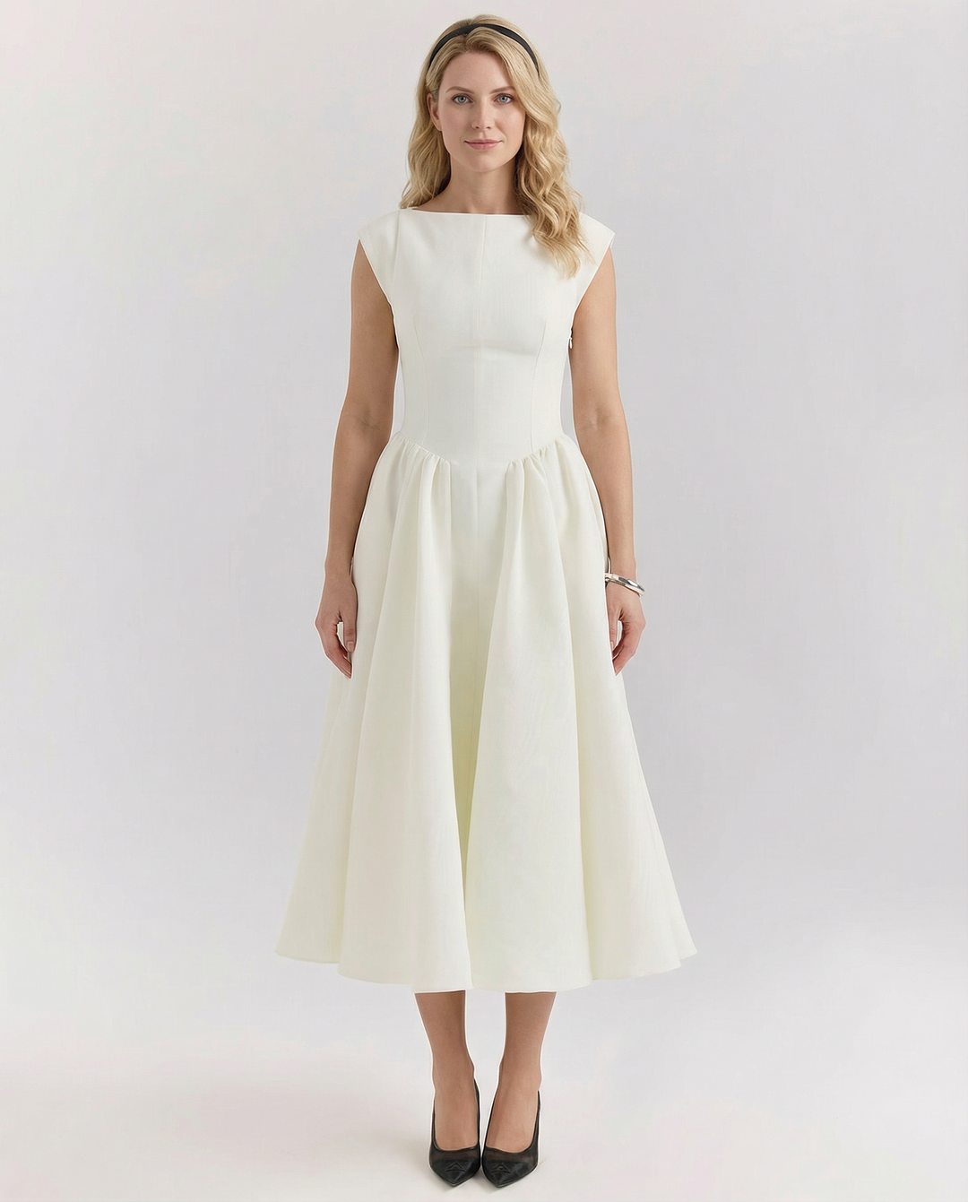 Hazel | Open-Back Midi Dress