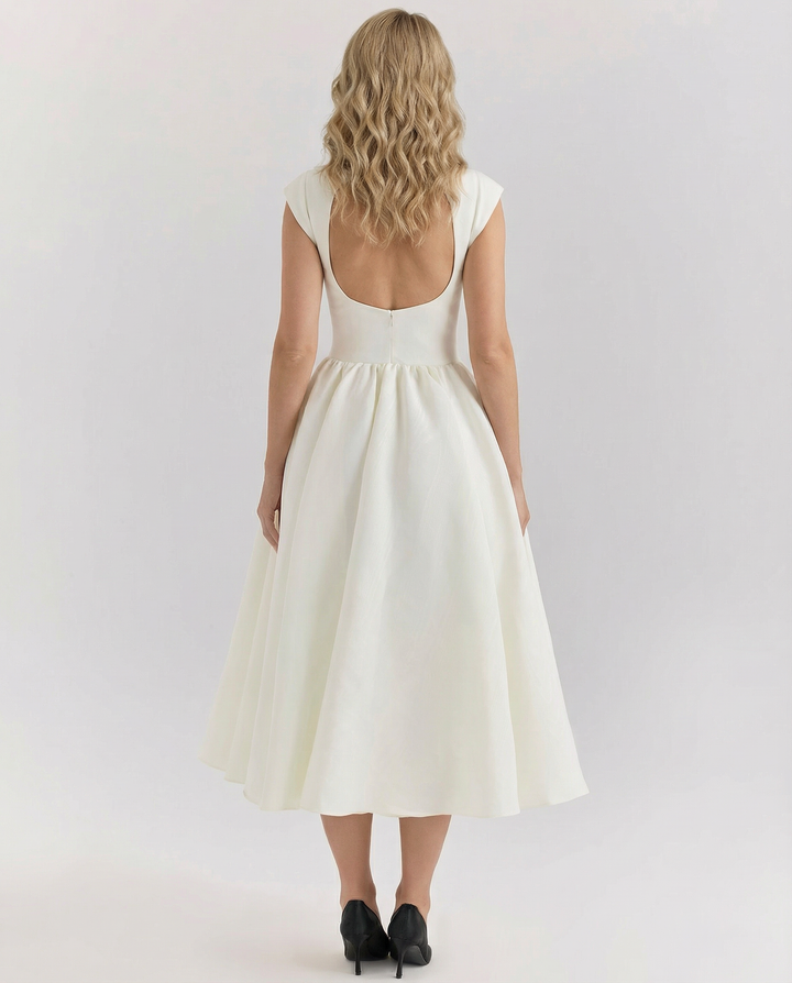 Hazel | Open-Back Midi Dress
